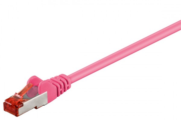 CAT 6 Patchkabel, S/FTP (PiMF), Magenta