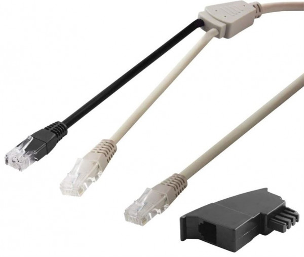 DSL-Y-Verteiler/-Adapter (RJ45/TAE) Kabelset