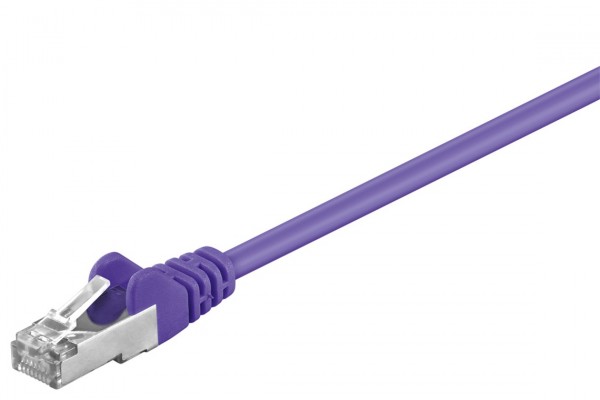 CAT 5e Patchkabel, SF/UTP, Violett