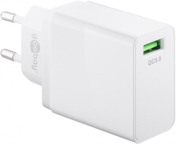 USB-Schnellladegerät QC 3.0 (18 W) weiß