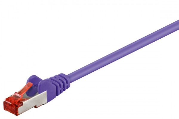 CAT 6 Patchkabel, S/FTP (PiMF), Lila