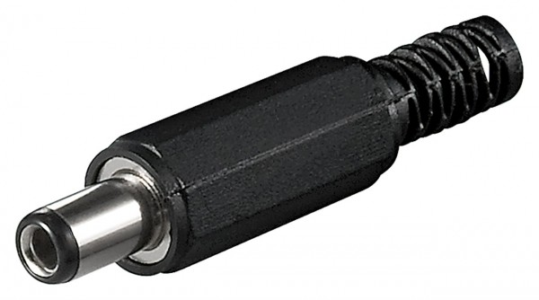 DC-Stecker mit Knickschutz