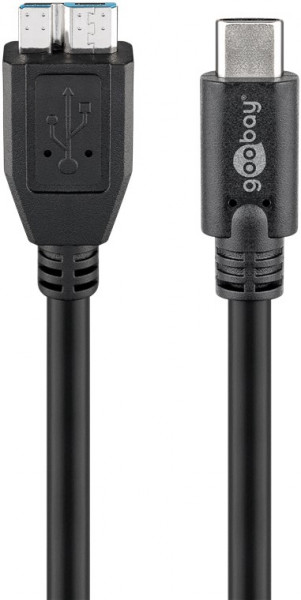 USB-C™ auf Micro-B 3.0 Kabel, schwarz