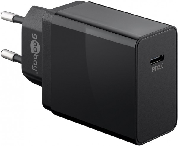 USB-C™ PD (Power Delivery) Schnellladegerät (25 W), schwarz