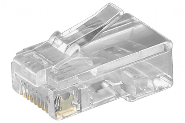 RJ45-Westernstecker für Flachkabel, 8 polig