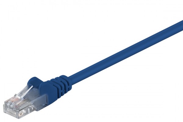 CAT 5e Patchkabel, U/UTP, Blau