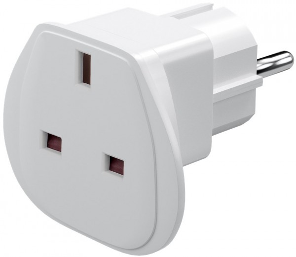 Reiseadapter UK auf EU, Weiß
