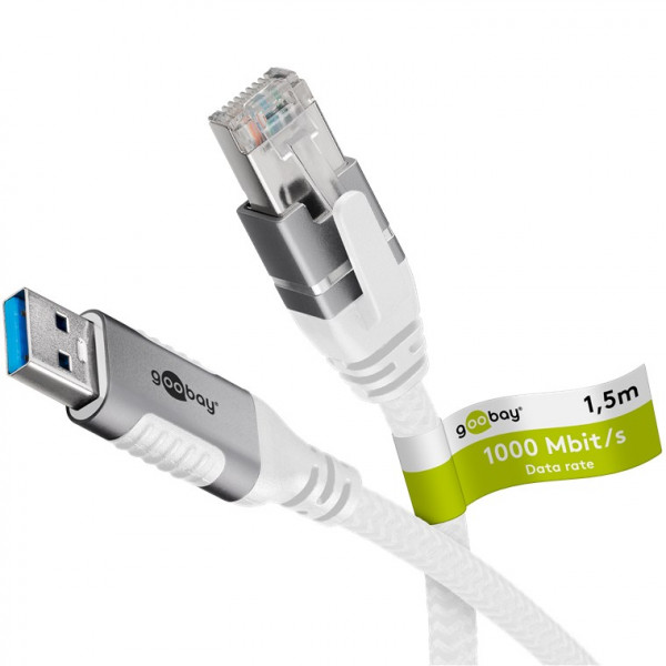 Ethernet-Kabel USB-A 3.0 auf RJ45, 1,5 m