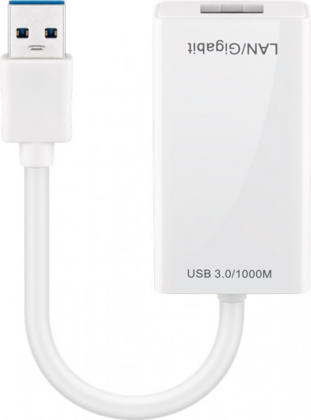 USB 3.0 Gigabit Ethernet Netzwerkkonverter, weiß