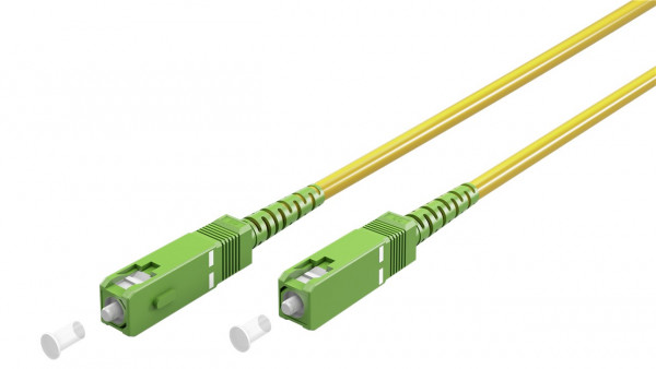 Glasfaserkabel (FTTH), Singlemode (OS2) Yellow, (Simplex), 15 m