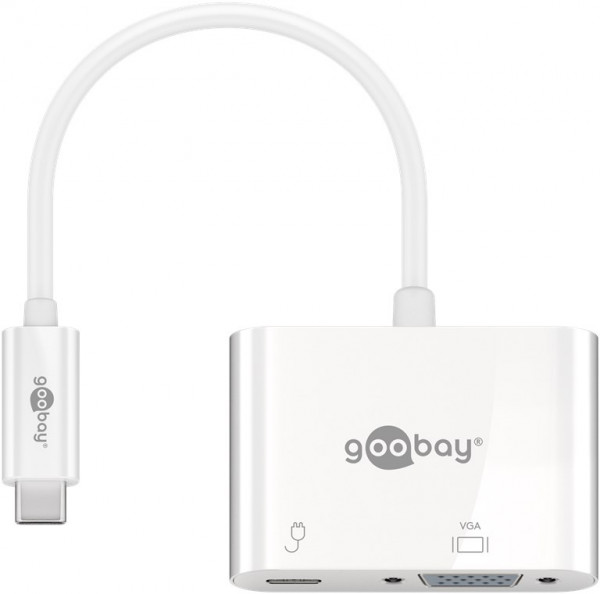 USB-C™-Adapter auf VGA, PD, weiß