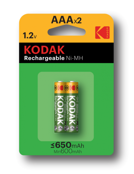 KODAK HR03 AAA 650mAh BL2