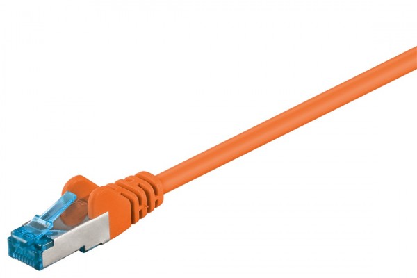 CAT 6A Patchkabel, S/FTP (PiMF), Orange